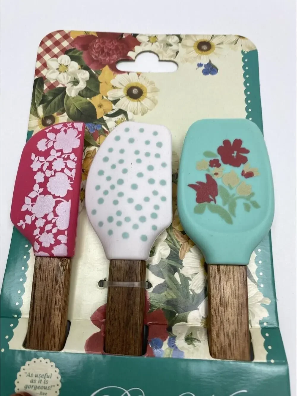 the pioneer woman mini spatula set new 3pc set